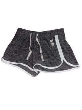 Justice Charcoal Heather Shorts with White Trim
